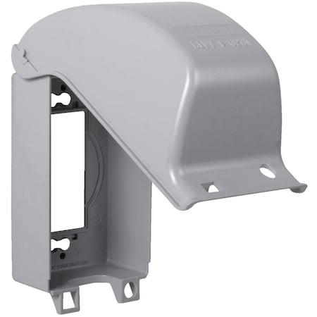 Hubbell 1 -Gang Vertical Box Cover, , Aluminum MX3200